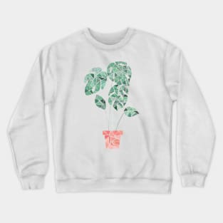 Geometric monstera Crewneck Sweatshirt